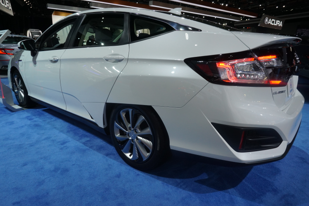 Also, I love the partially-covered rear wheels on the Clarity.